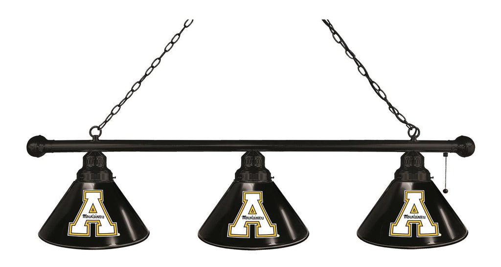 Appalachian State 3 Shade Billiard Light Black