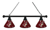 Arizona Coyotes 3 Shade Billiard Light Black