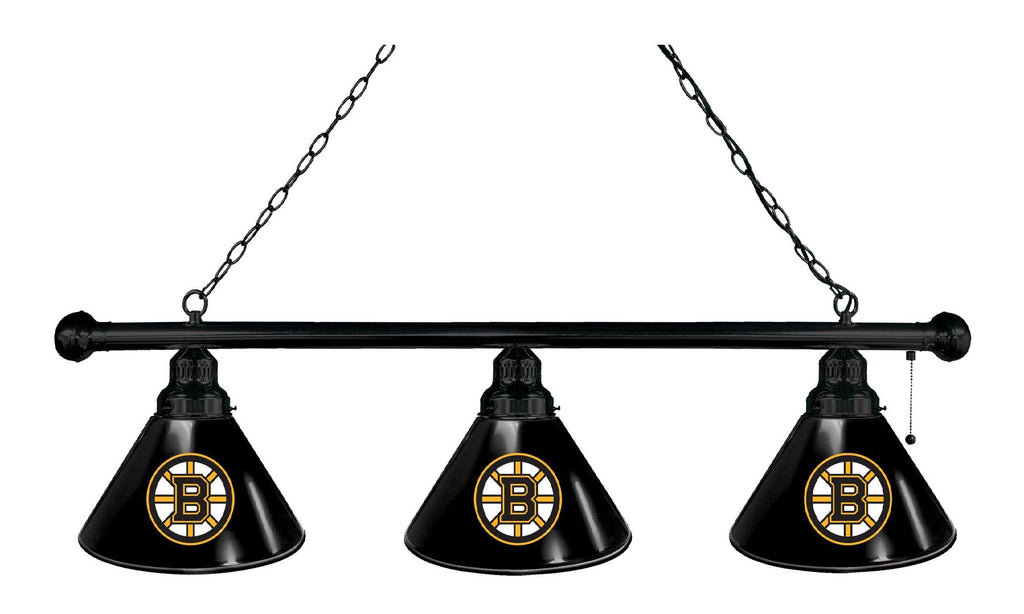 Boston Bruins 3 Shade Billiard Light Black