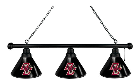 Boston College 3 Shade Billiard Light Black