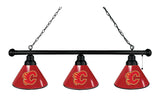 Calgary Flames 3 Shade Billiard Light Black