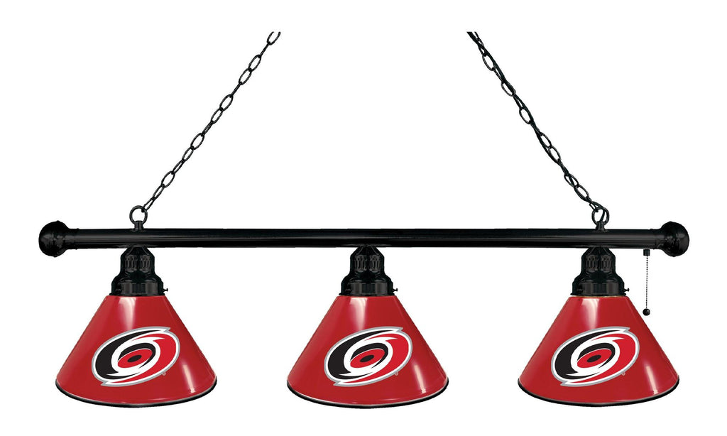 Carolina Hurricanes 3 Shade Billiard Light Black