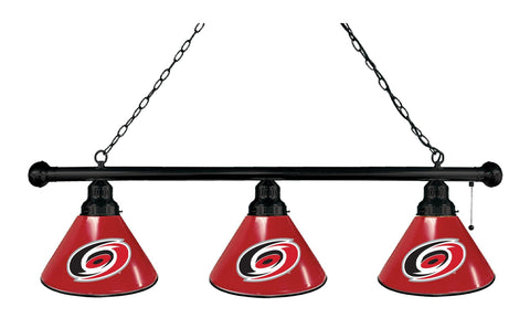 Carolina Hurricanes 3 Shade Billiard Light Black