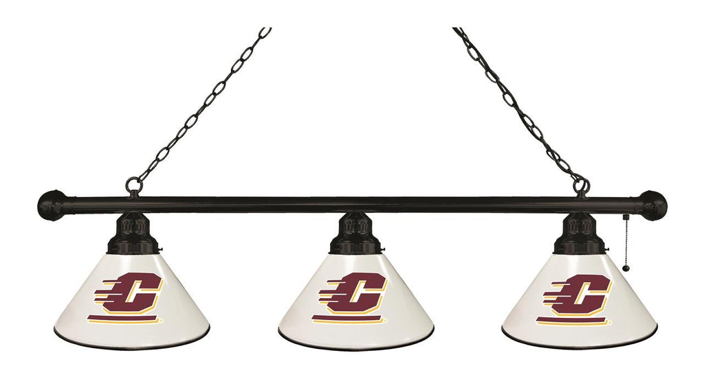 Central Michigan 3 Shade Billiard Light Black