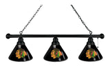 Chicago Blackhawks 3 Shade Billiard Light With Black Shades Black