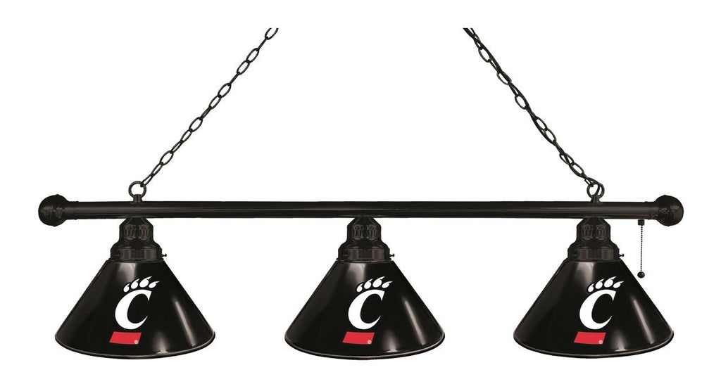 Cincinnati 3 Shade Billiard Light Black