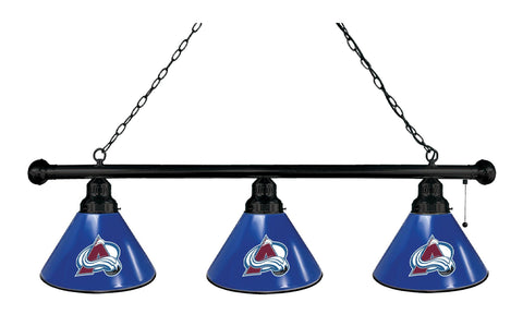 Colorado Avalanche 3 Shade Billiard Light Black