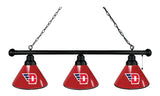 University Of Dayton 3 Shade Billiard Light Black