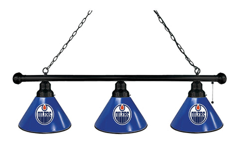 Edmonton Oilers 3 Shade Billiard Light Black