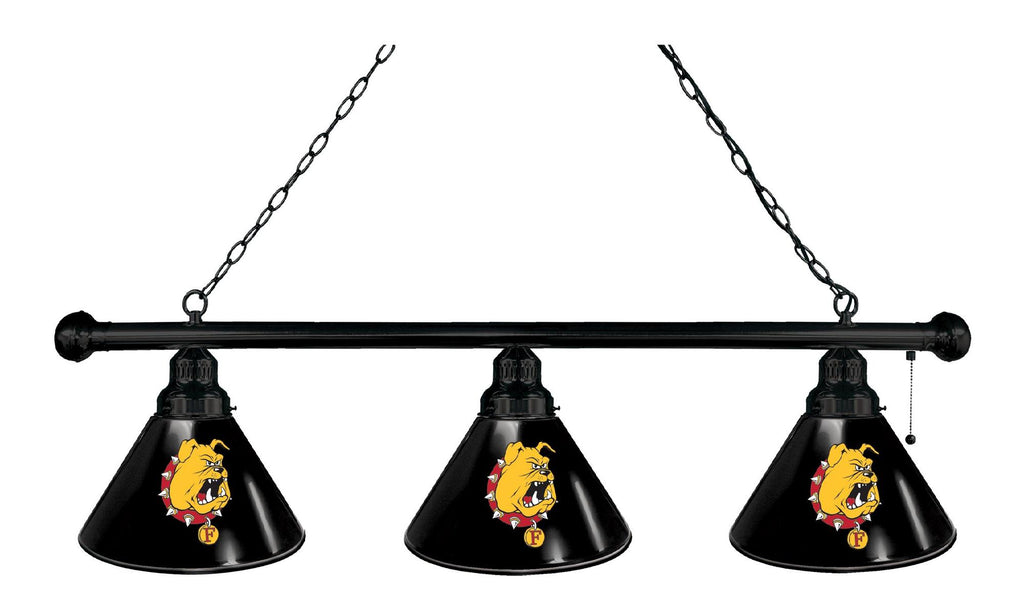 Ferris State 3 Shade Billiard Light Black