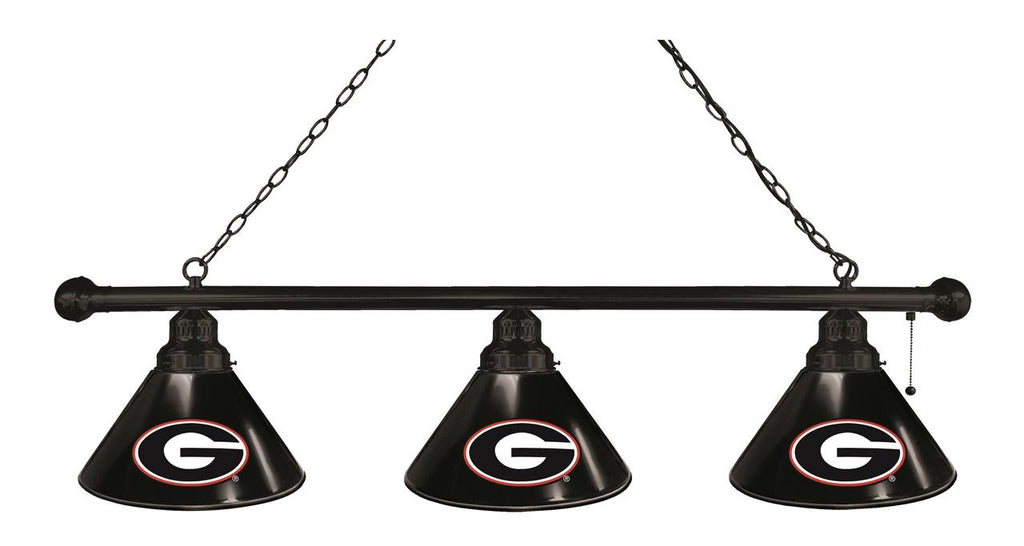 Georgia "g" 3 Shade Billiard Light Black