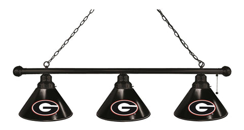 Georgia "g" 3 Shade Billiard Light Black