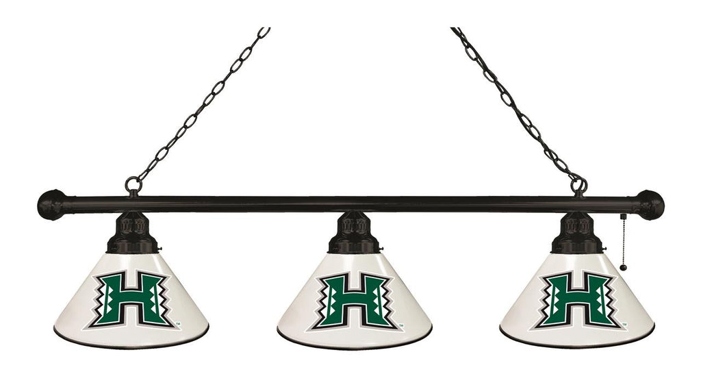 Hawaii 3 Shade Billiard Light Black