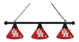 Houston 3 Shade Billiard Light Black