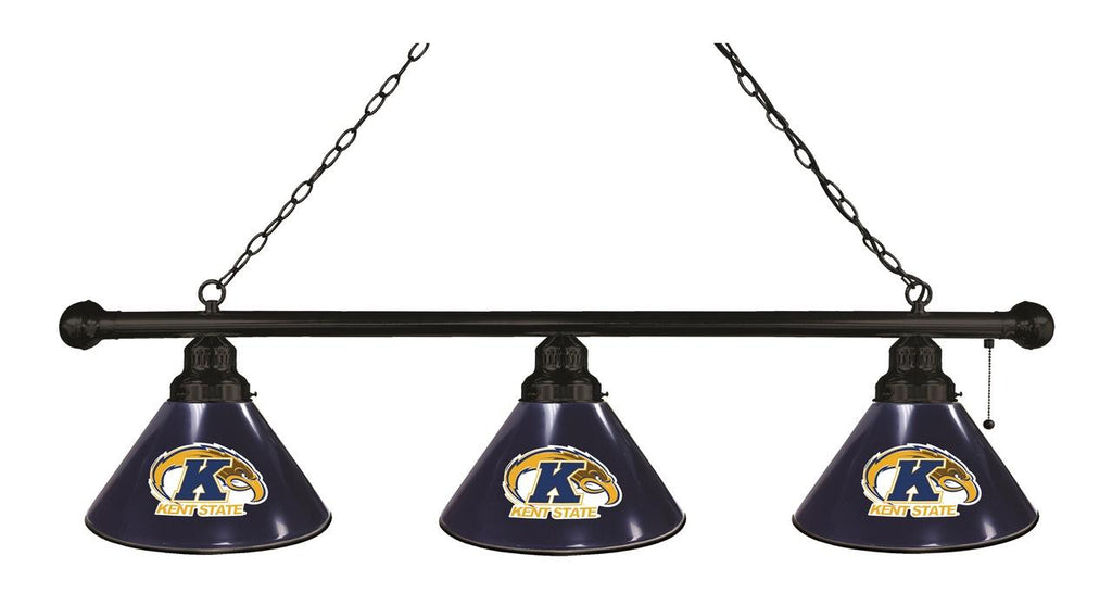 Kent State 3 Shade Billiard Light Black