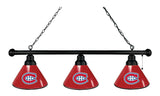 Montreal Canadiens 3 Shade Billiard Light Black