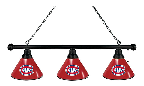 Montreal Canadiens 3 Shade Billiard Light Black