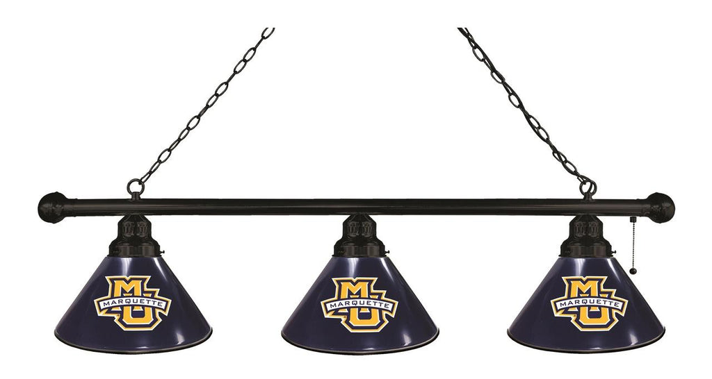 Marquette 3 Shade Billiard Light Black