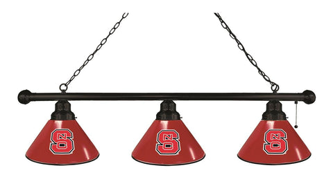 North Carolina State 3 Shade Billiard Light Black