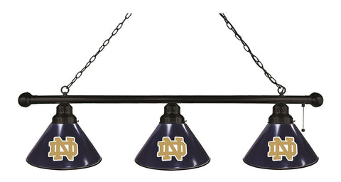 Notre Dame 3 Shade Billiard Light Black