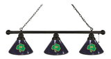 Notre Dame (Shamrock) 3 Shade Billiard Light