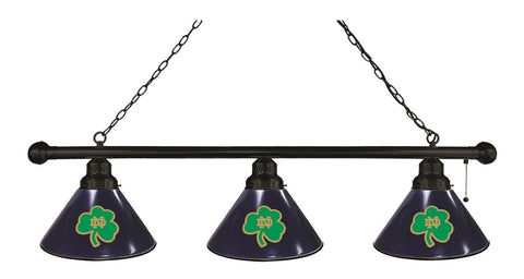 Notre Dame (Shamrock) 3 Shade Billiard Light