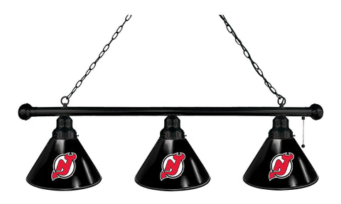 New Jersey Devils 3 Shade Billiard Light Black