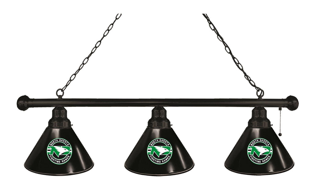 North Dakota 3 Shade Billiard Light Black