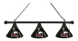 Northern Illinois 3 Shade Billiard Light Black