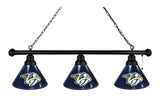 Nashville Predators 3 Shade Billiard Light Black