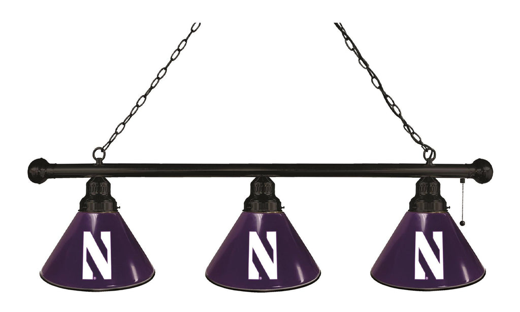 Northwestern 3 Shade Billiard Light Black