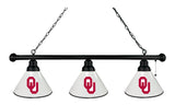 Oklahoma 3 Shade Billiard Light Black