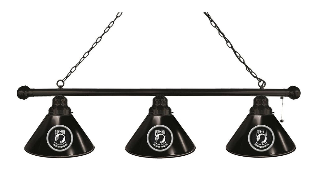 Pow-mia 3 Shade Billiard Light Black