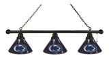 Penn State 3 Shade Billiard Light Black