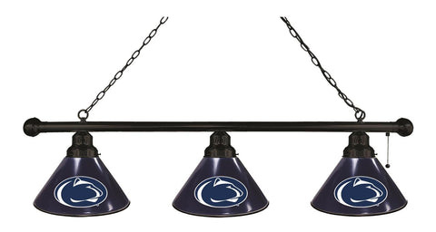 Penn State 3 Shade Billiard Light Black