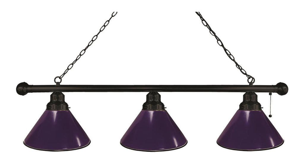 Purple 3 Shade Billiard Light Black