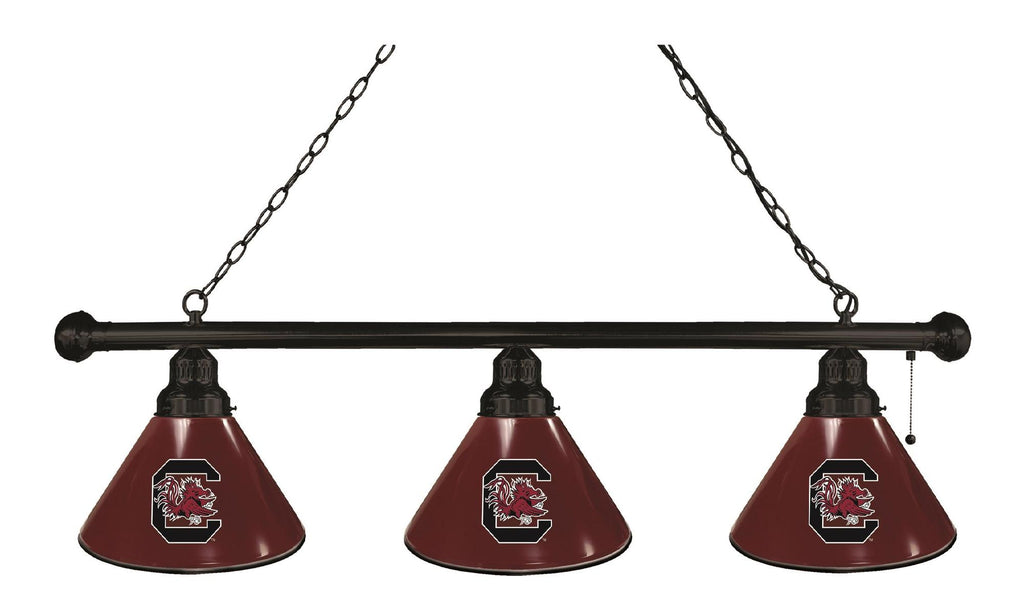 South Carolina 3 Shade Billiard Light Black