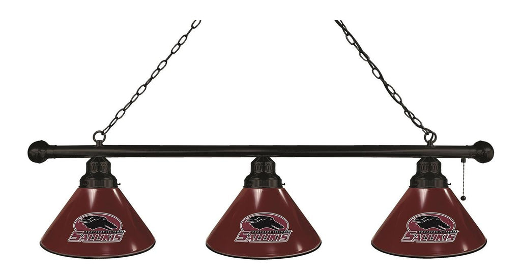 Southern Illinois 3 Shade Billiard Light Black