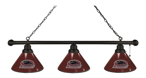 Southern Illinois 3 Shade Billiard Light Black