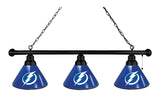 Tampa Bay Lightning 3 Shade Billiard Light Black