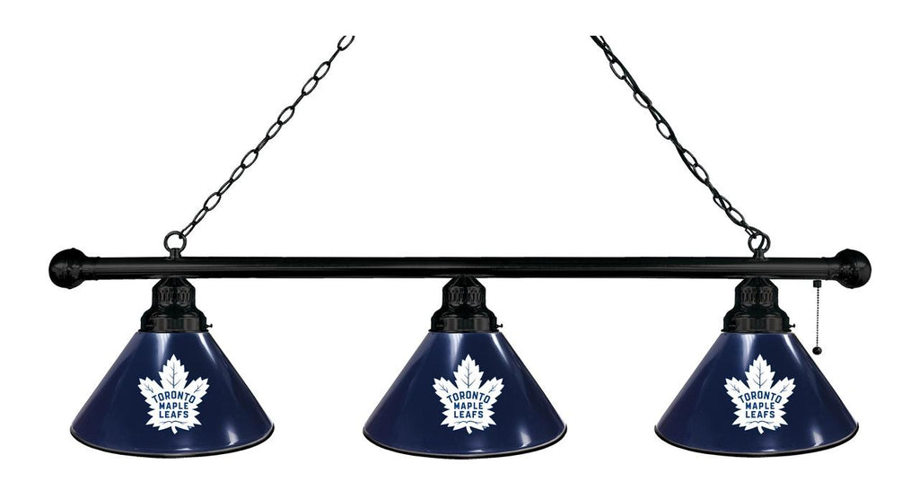 Toronto Maple Leafs 3 Shade Billiard Light Black