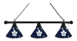 Toronto Maple Leafs 3 Shade Billiard Light Black