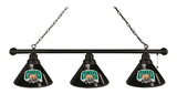 Ohio University 3 Shade Billiard Light Black