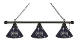 Utah State 3 Shade Billiard Light Black