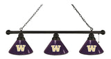 Washington 3 Shade Billiard Light Black