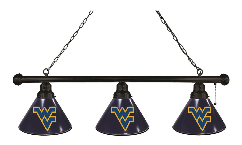 West Virginia 3 Shade Billiard Light Black