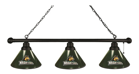 Wright State 3 Shade Billiard Light Black