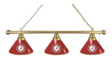 Alabama 3 Shade Billiard Light Brass