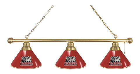 Alabama 3 Shade Billiard Light Brass