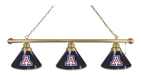 Arizona 3 Shade Billiard Light Brass